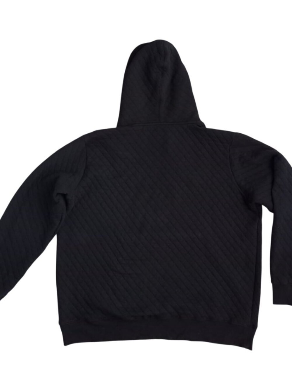 Alo Yoga PLTFRM Black Quilted Stadium Hoodie - Oversized Pullover, Size XL - Picture 2 of 8